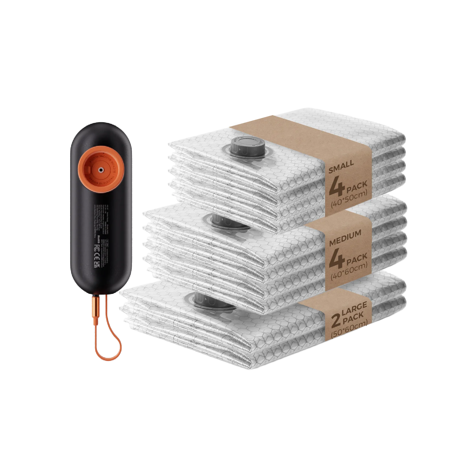 

Вакуумные пакеты Flextailgear Nano Bag Set At для хранения одежды