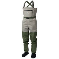 bassdash immerse kids breathable chest fishing waders youth stockingfoot wader waterproof lightweight for boys girls
