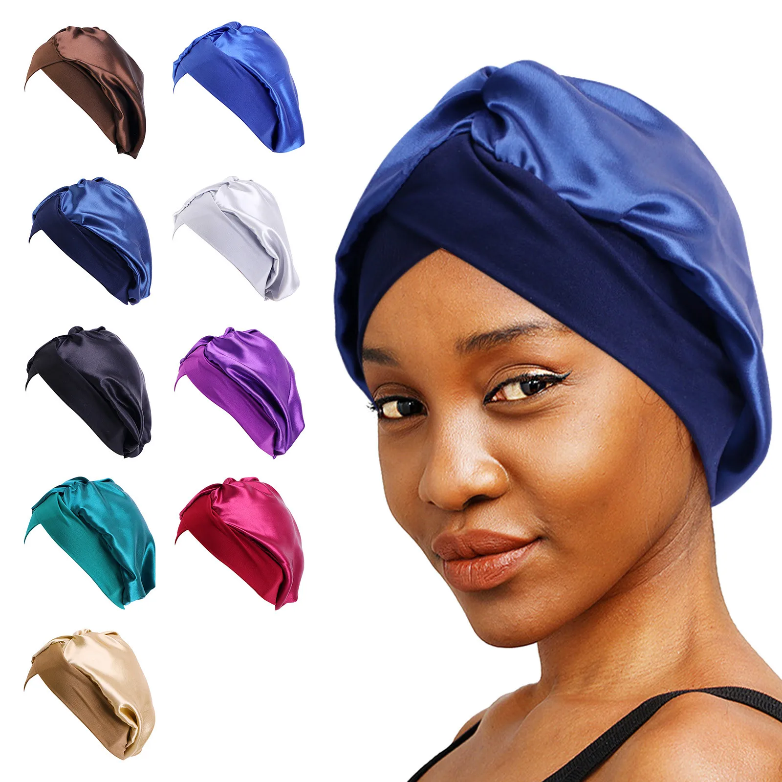 

Women Head Scarf Hat Cap Hair Scarf Turban Head Wrap Turban Hats Headwear Sweatband Men Head