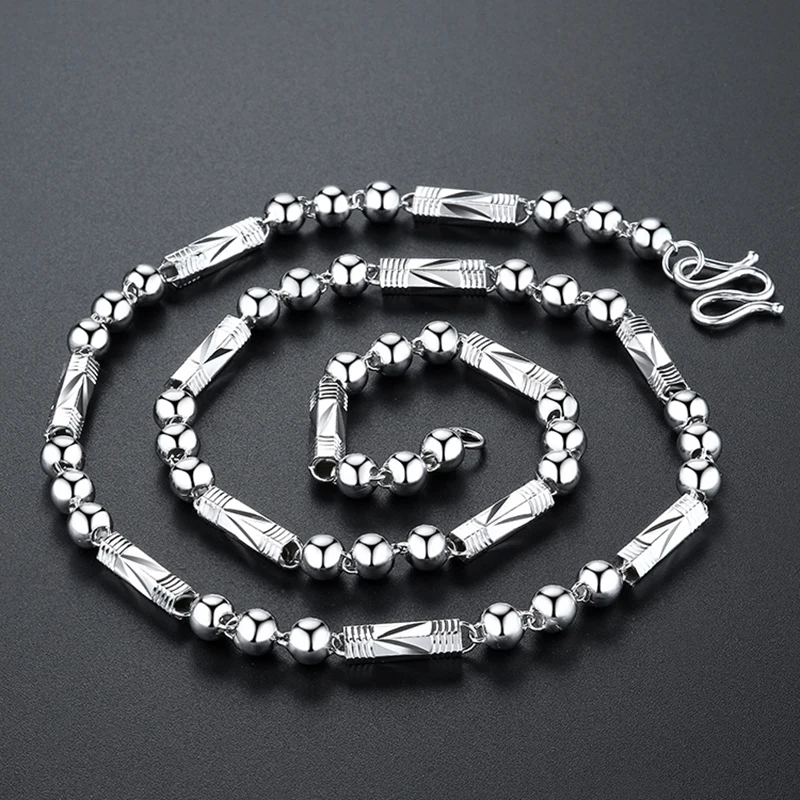 

Новый дизайн мужское ожерелье властная личность мужская Толстая Серебряная цепочка цепь до ключиц модные ювелирные изделия аксессуары