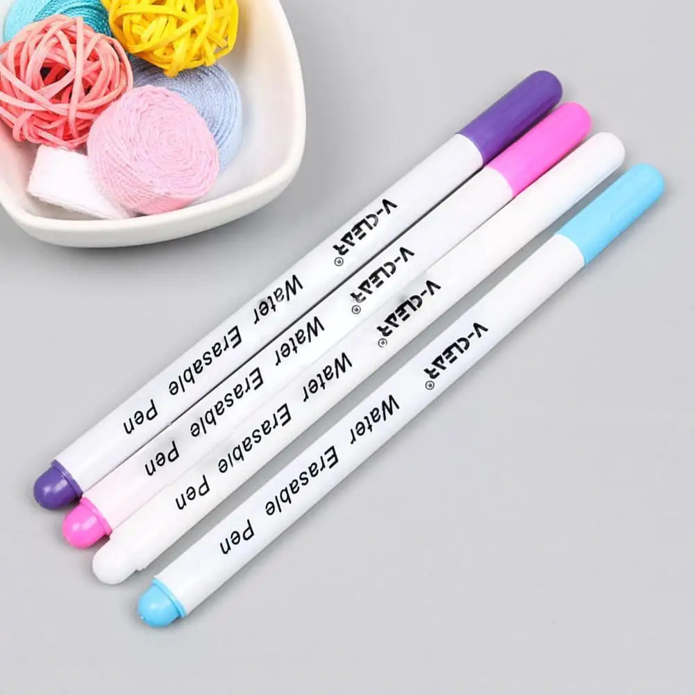Fabric Marker Water Soluble Pen Single Washing Erasable Pen Multicolor Optional Vanishing Ink Pen For Clothing Diy Too J7g5