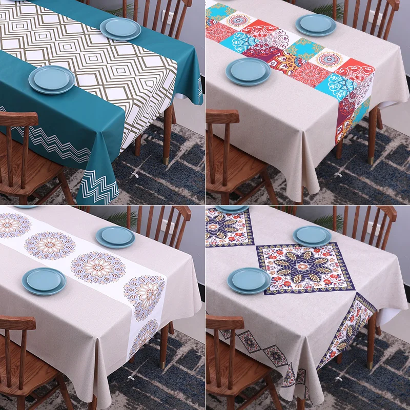 

Table cloth ins waterproof, anti scald, anti oil, and non washable plastic PVC