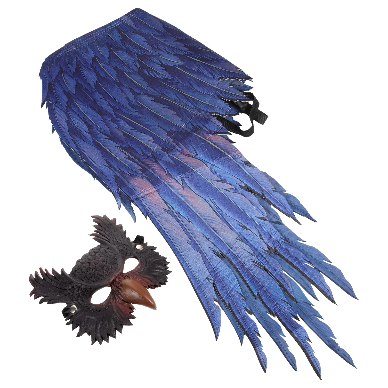 

Halloween Costumes Mask Make Owl Kit Carnival Party Dress Up Wings Accessory Cosplay Prop