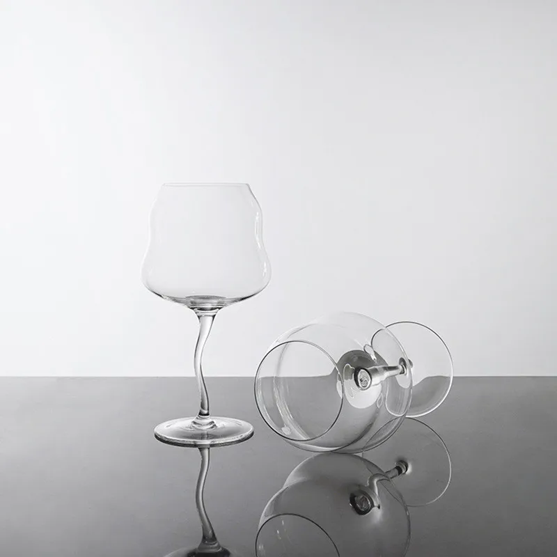 Креативный винный бокал изогнутые бокалы Коктейльная чашка для виски кофе воды
