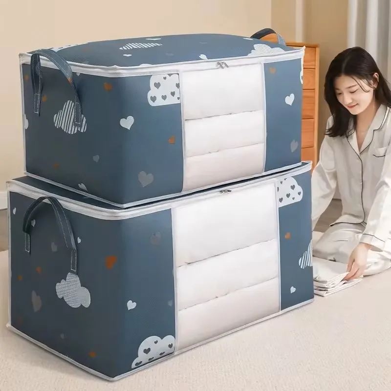 Сумка для хранения одеял и одежды водонепроницаемый органайзер шкафа покрывала