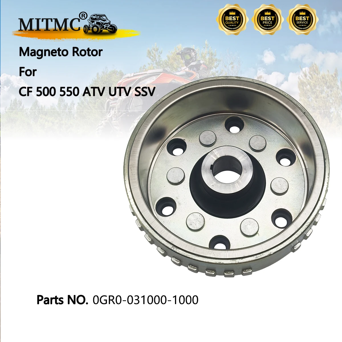 

18-полюсный магнитный ротор для CF ENGINE 2018 191R-C CF500AU-8S 8L 550cc 191R-U550 191R-X550 Z550 0GR0- 031000 -1000