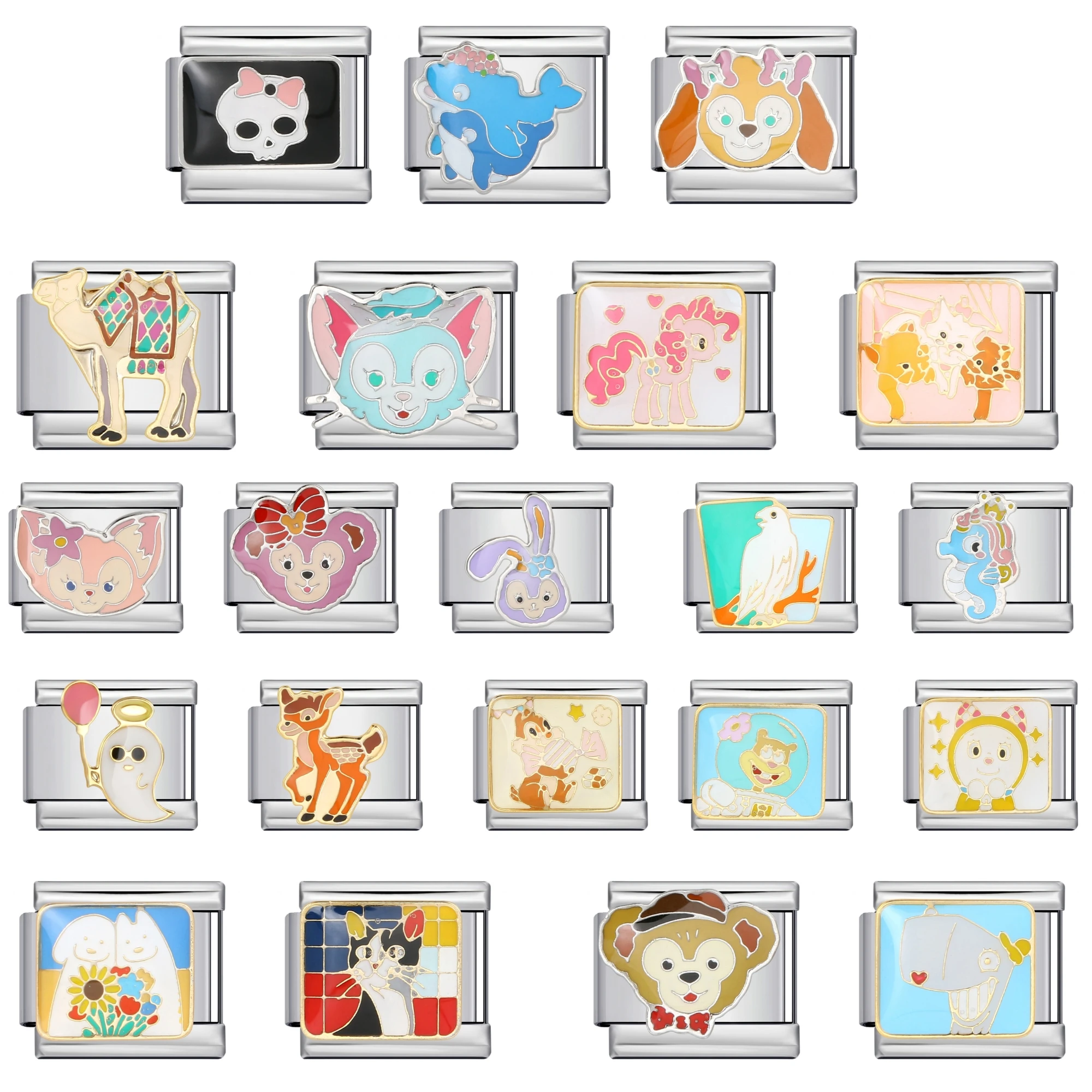 Итальянский Шарм Диснея Даффи ShellieMay с героями мультфильмов 9 мм ювелирные