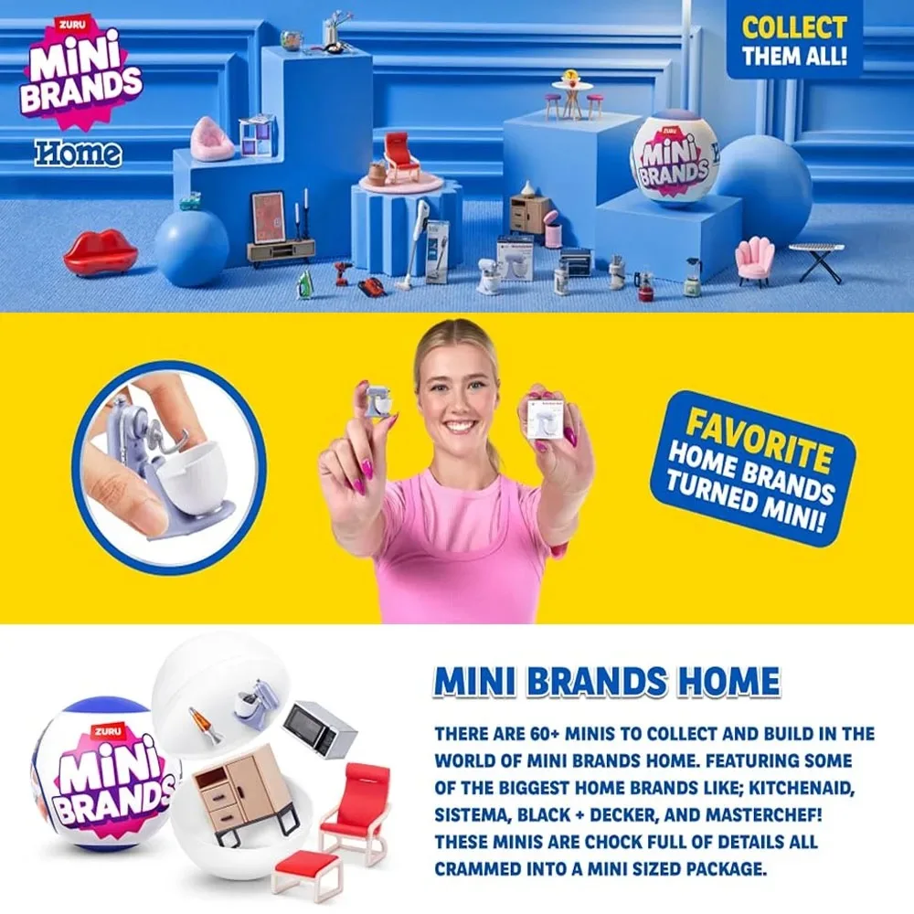 Фото Игрушки Zuru Mini Brands: Мебель для дома, 5 миниатюрных игрушек-сюрпризов в таинственной коробке-сюрпризе №2