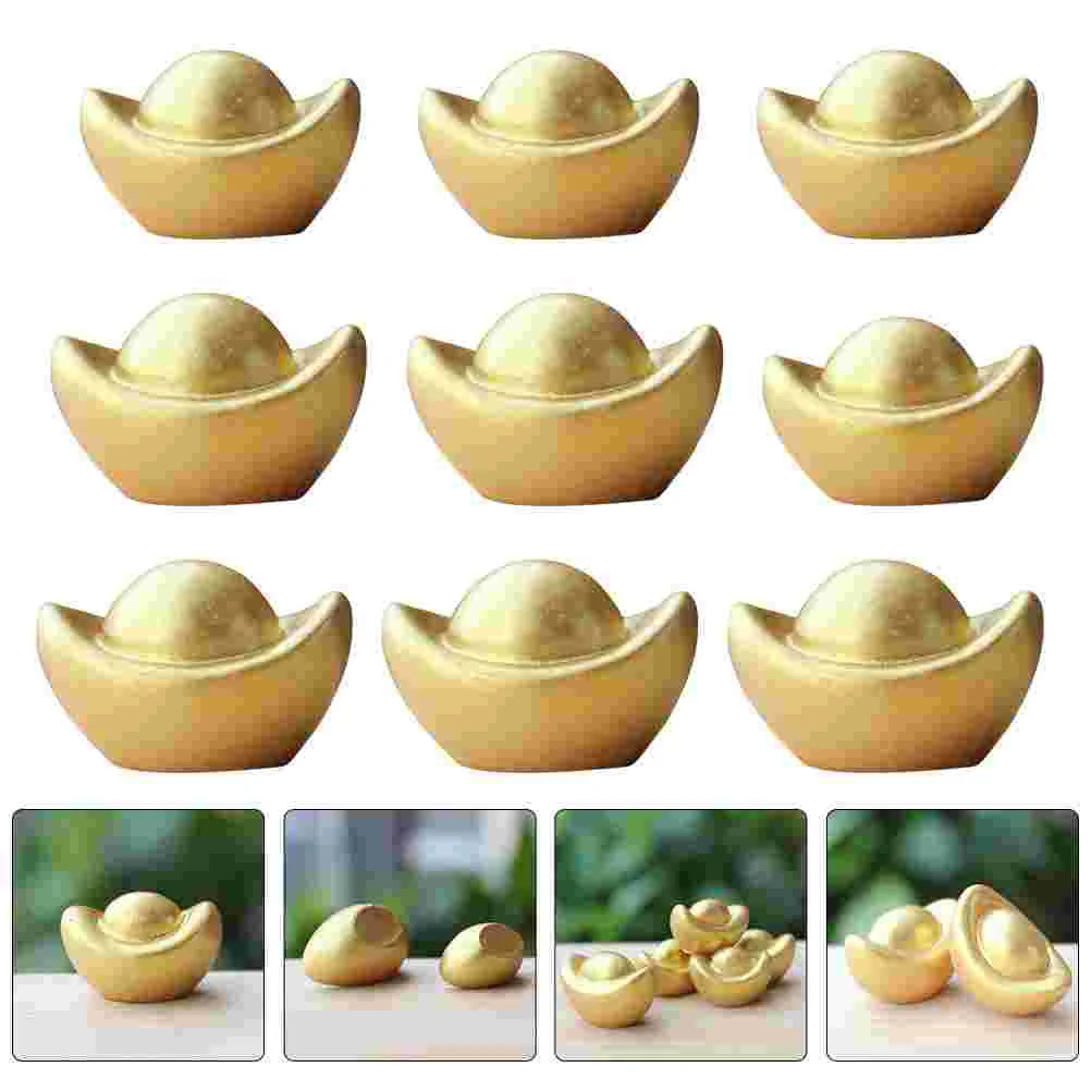 

Модель слиток, Золотое декоративное украшение для рабочего стола, украшение для дома