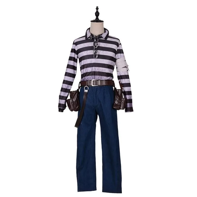 

Game Identity V Cosplay Luca Balsa Cosplay Costume Suits Clothes Adult Female Male Prisoner Survivor Uniform Clothing Halloween