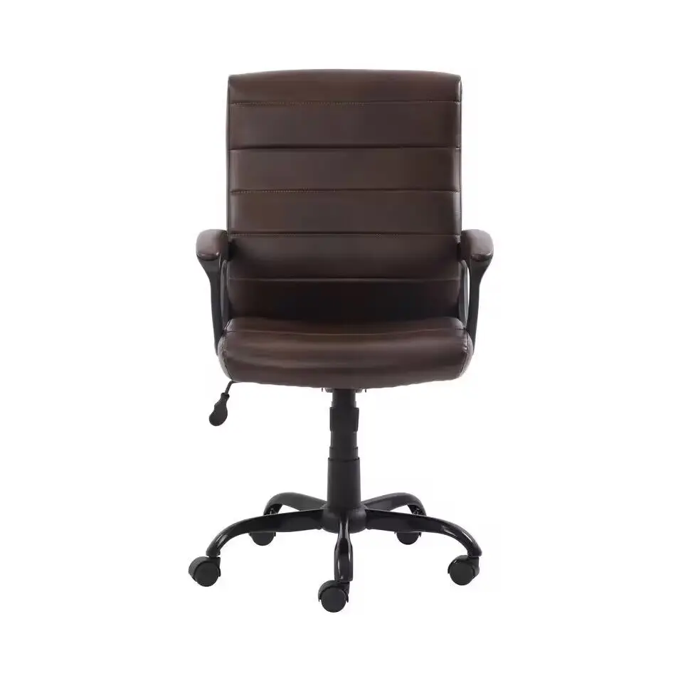 With Arms, Brown Desk Office Furniture Computer Chair