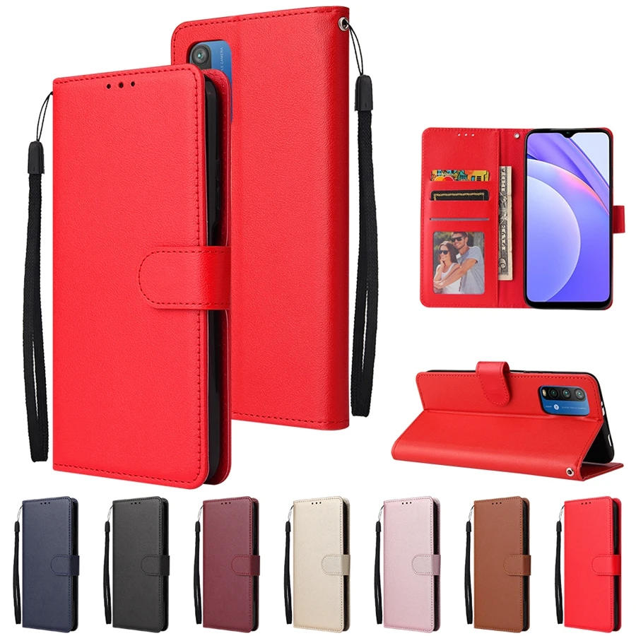 Кожаный чехол-бумажник для Xiaomi Poco M3 Pro 5G X3 NFC X4 GT F3 M4 C31 C3 M2 F2 | Мобильные телефоны и