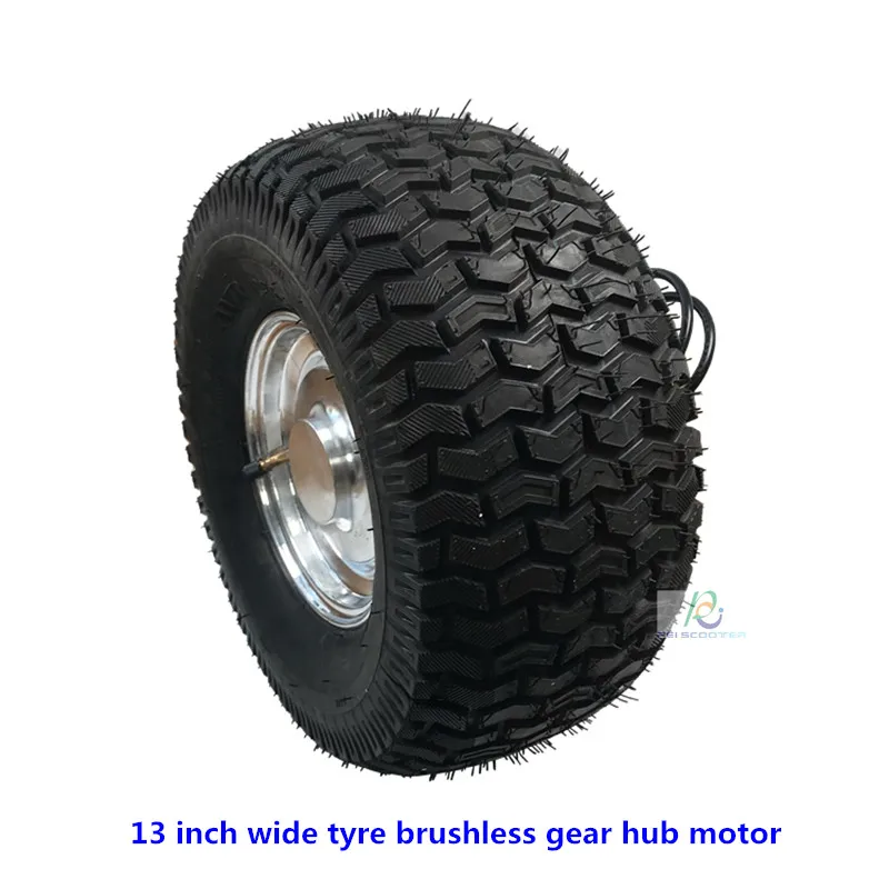 

13 Inch 13x6.5-6 Tyre Single Axle Brushless Gear Low-speed Power-Torque Scooter Hub Motor Wheel phub-13ms