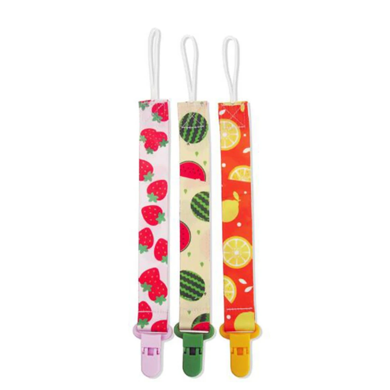 

3pcs/Set Anti-out Clip Holder Buckle Newborn Pacifier Chain Baby Dummy Pacifier Soother Nipple Chain Clip