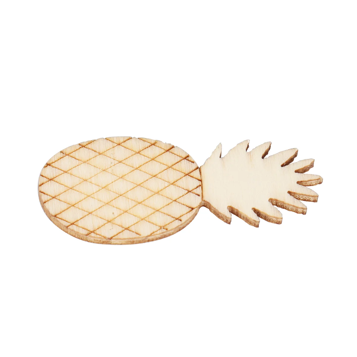 

10pcs Painting Creative Funny DIY Pineapple Wood Piece Wood Pineapple Ornament for Gathering Festival Party