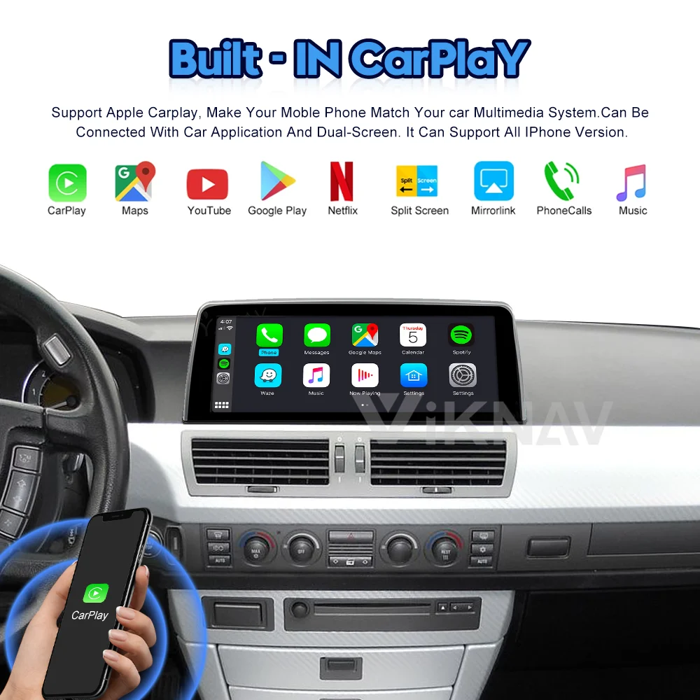 Автомобильный радиоприемник на Android 11 для BMW серий 7 E65 E66 F01 F02 2006-2015 система CCC GPS