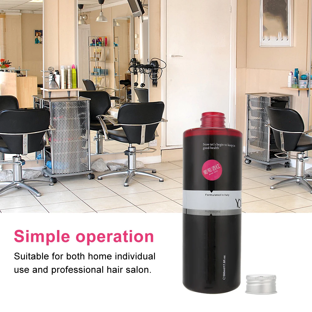 1Pcs Professional 500ml Bottle DIY Hair Dye Wine Red Coloring Cream Barber Shop Dyeing Wax Salon Hairdressing Suppies - купить по