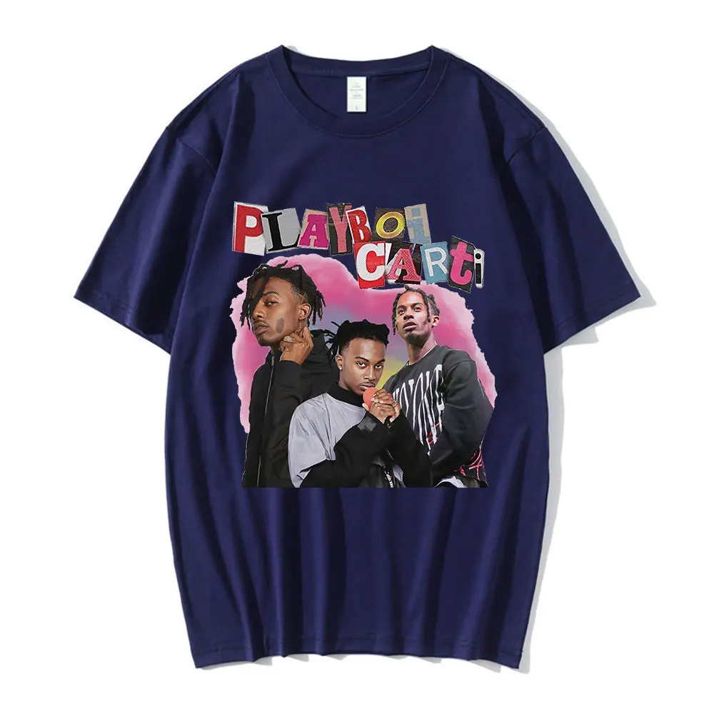 

Playboi Carti Music Album Graphics Print T-shirt 90s Vintage Hip Hop Rapper T Shirt Fashion Casual Oversized T-Shirts Unisex Top