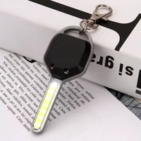 1pcs cob led keychain flashlight keychain keyring torch light lamp pocket emergency camping hiking fishing lamp backpack light