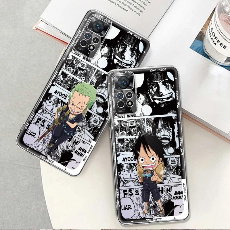 

One Piece Anime Luffy Soft Coque Case For Xiaomi Redmi Note 7 8 9 10 11 12 4G 5G Pro 9S 10S NOTE11 11T 10Pro 8T