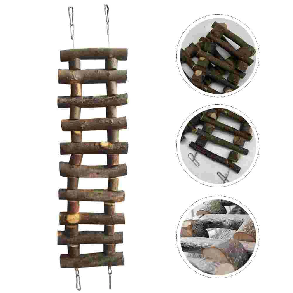 

Hamster Climbing Ladder Chinchilla Ladder Bird Wooden Ladder Hamster Climbing Toy
