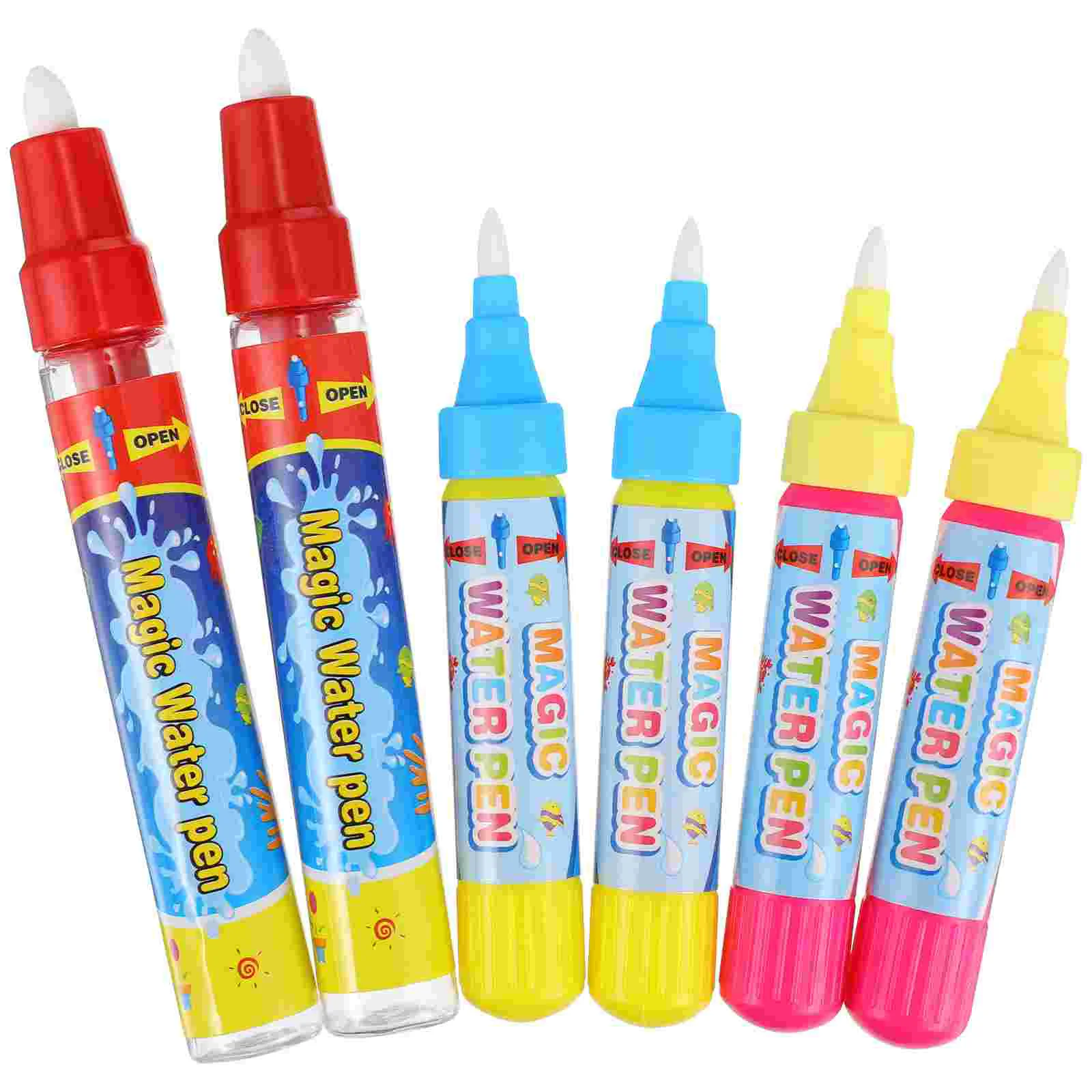 

6 Pcs Kids Brushes Brushes For Kids Students Water Graffiti Kid Brushes Big Money Markers Toddlers Brush