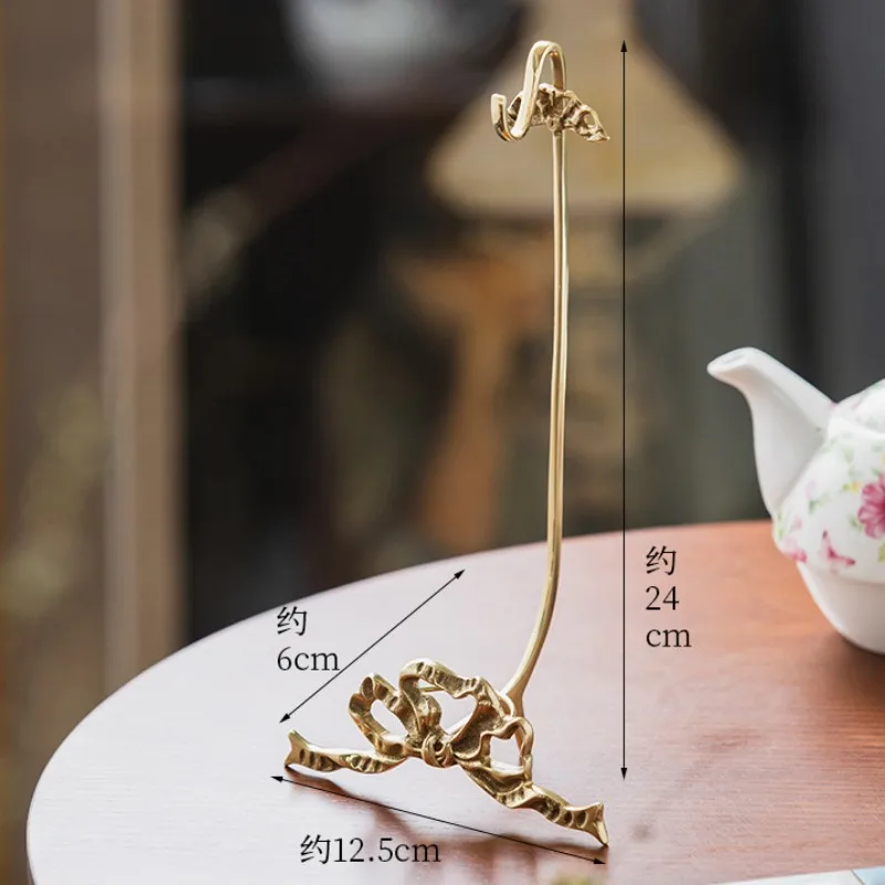 Подставка для чашек и тарелок латунный декоративный держатель в стиле ретро