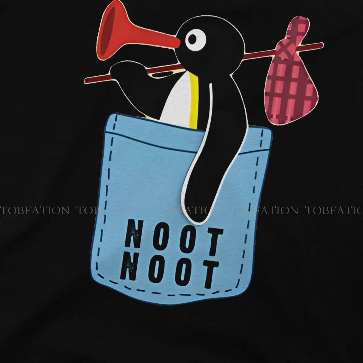 Оригинальные мужские футболки Pingu с мультяшным принтом хипстерские Топы 6XL