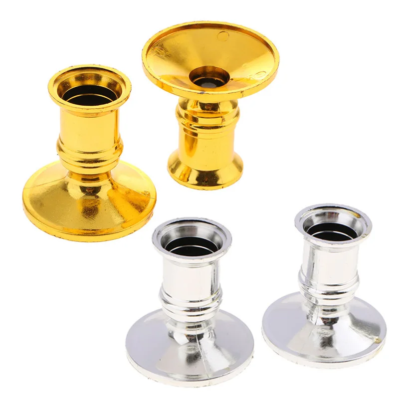 Pillar Candlestick Stand For Electronic Candles Holder Christmas Party Home Wedding Decoaration