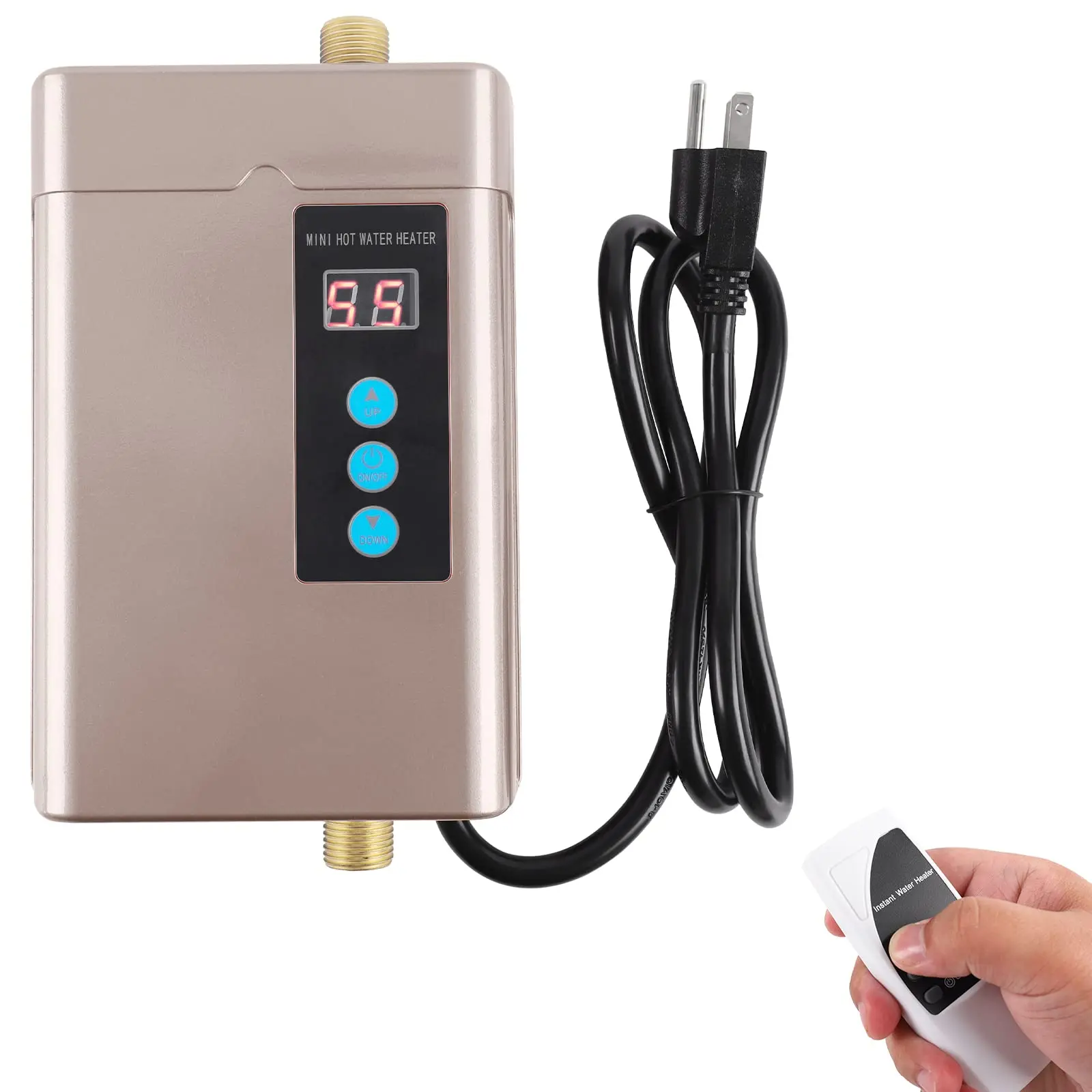 Electric Instantaneous Tankless Water Heater,with remote control operation,Constant Temperature Heating for Kitchen and Bathroom