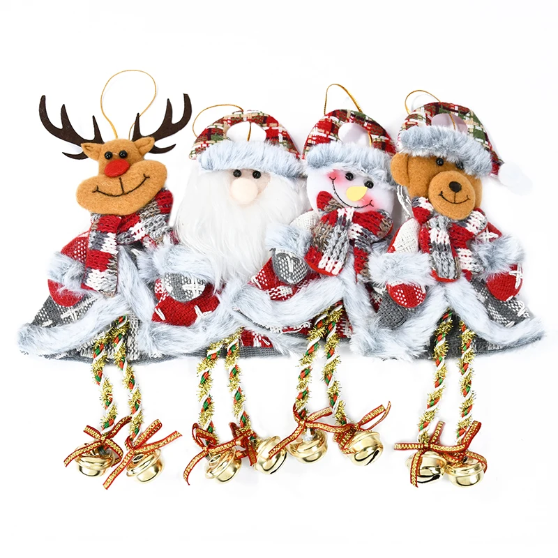 Рождественские длинные ножки Санта-Клаус Снеговик Лось Multi Noface Санта Висячие