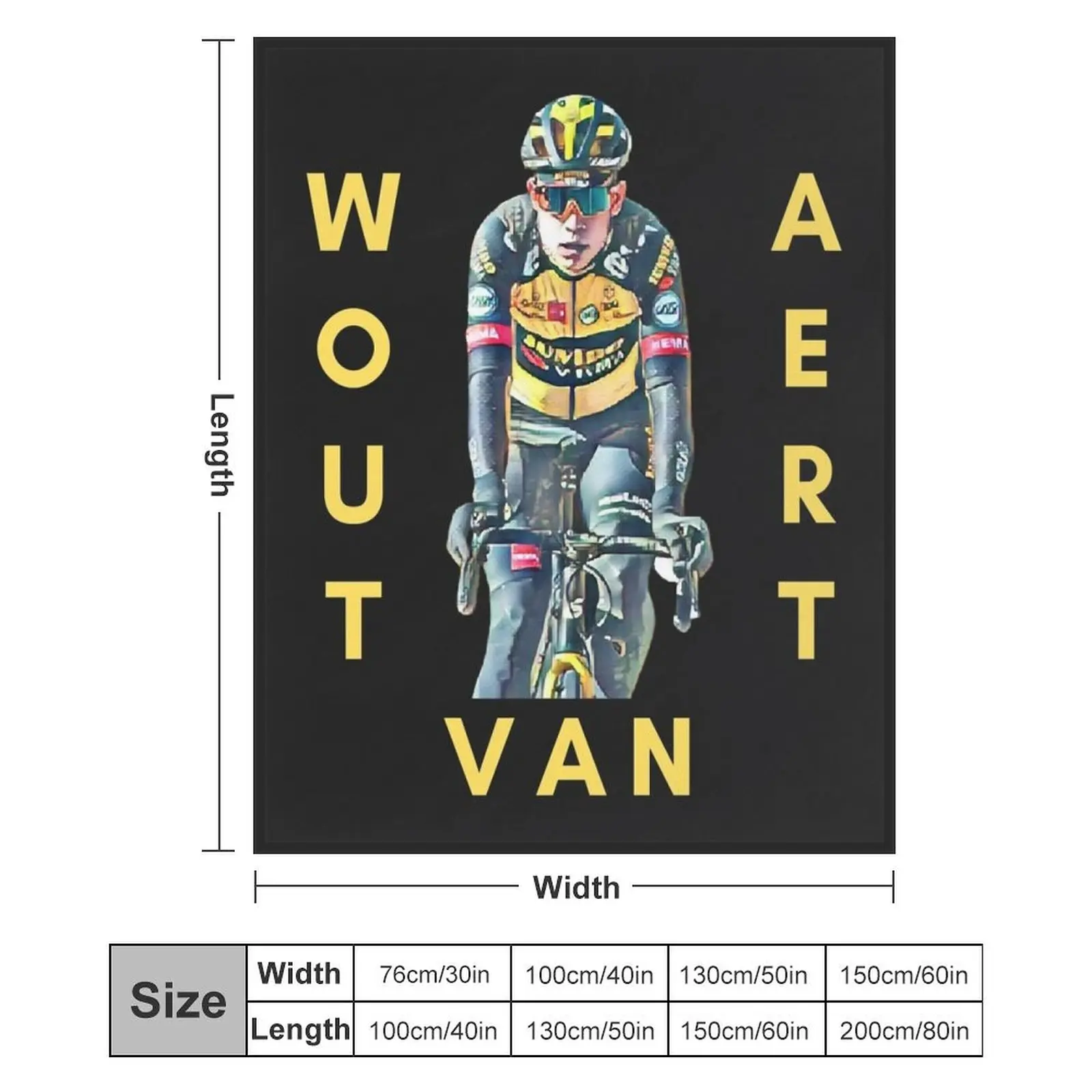 Плед Wout Van Aert Essential, мягкий и теплый плед, подарок для дедушки и бабушки (art.: 3920da7a28e41) - 3920da7a28e41