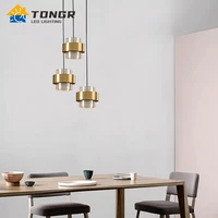 nordic modern glass led pendant lights luxury gold bedside restaurant bar table pendant lamps modern indoor decoration lighting
