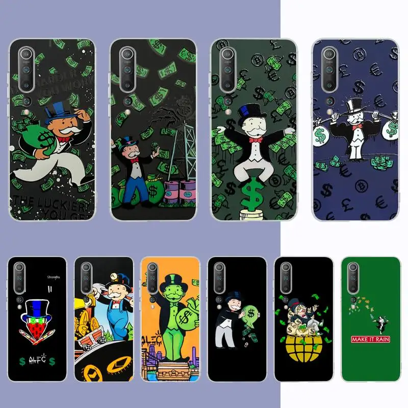 

Cartoon Dollar Monopolys Phone Case for Samsung S21 A10 for Redmi Note 7 9 for Huawei P30Pro Honor 8X 10i cover