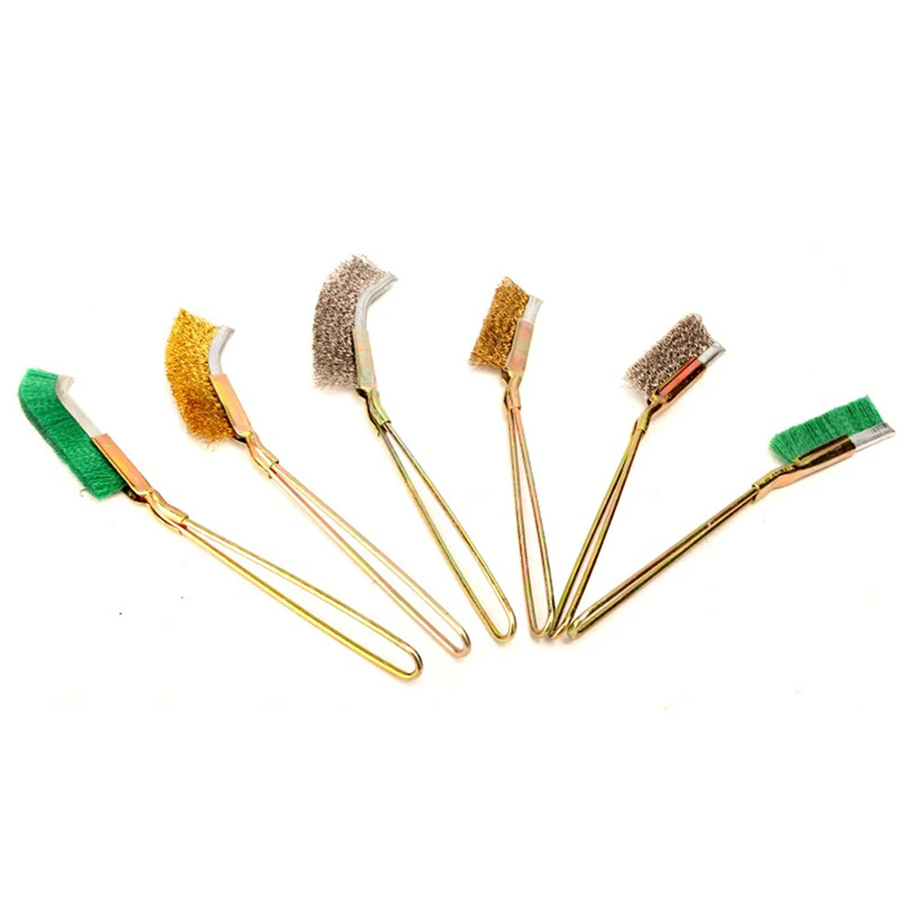 

Mini Remove Rust Brush Brass Cleaning Polishing Metal Brushes Clean Tools Removable Replaceable Stainless Steel Brush Home Kits