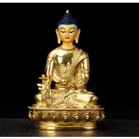 wholesale buddhist supplies tibet nepal gold plating brass medicine buddha home family effective bless good buddha statue large