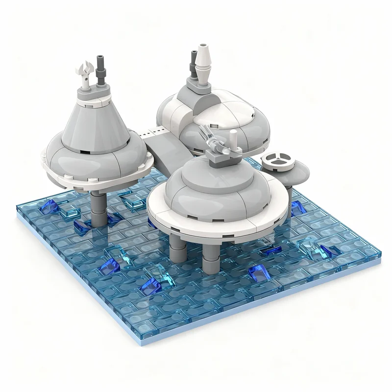 244 детали MOC Star Battle Kamino: Мини-диорама, конструктор, архитектурные игрушки, рождественский подарок, развивающий конструктор для детей (art.: 3920dc6f0a8fb) - 3920dc6f0a8fb