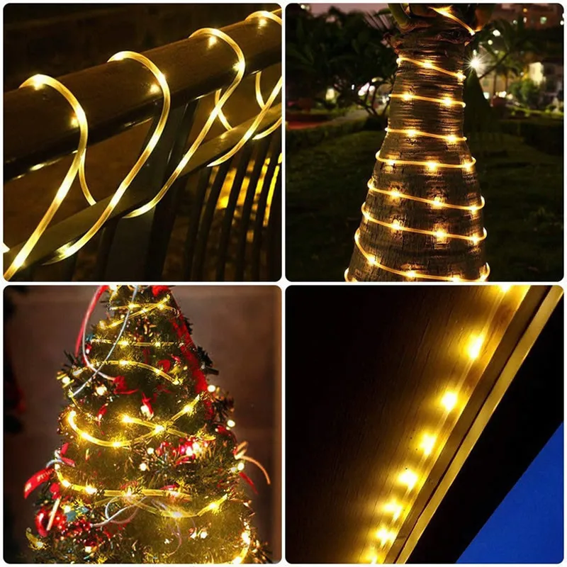 

30M Led Solar String Lights Outdoor Festoon Lights Waterproof Multifunctional Solar String Light for Garden,Party Decoration