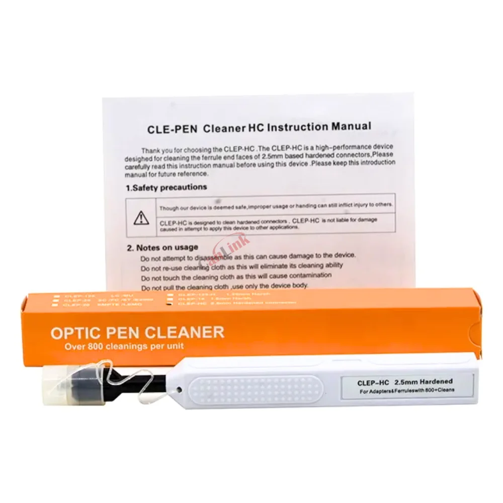 CLE-PEN One-Push Инструмент для чистки оптоволокна Ручка OPTITAP/HC 2 5 мм с 800+ очищами