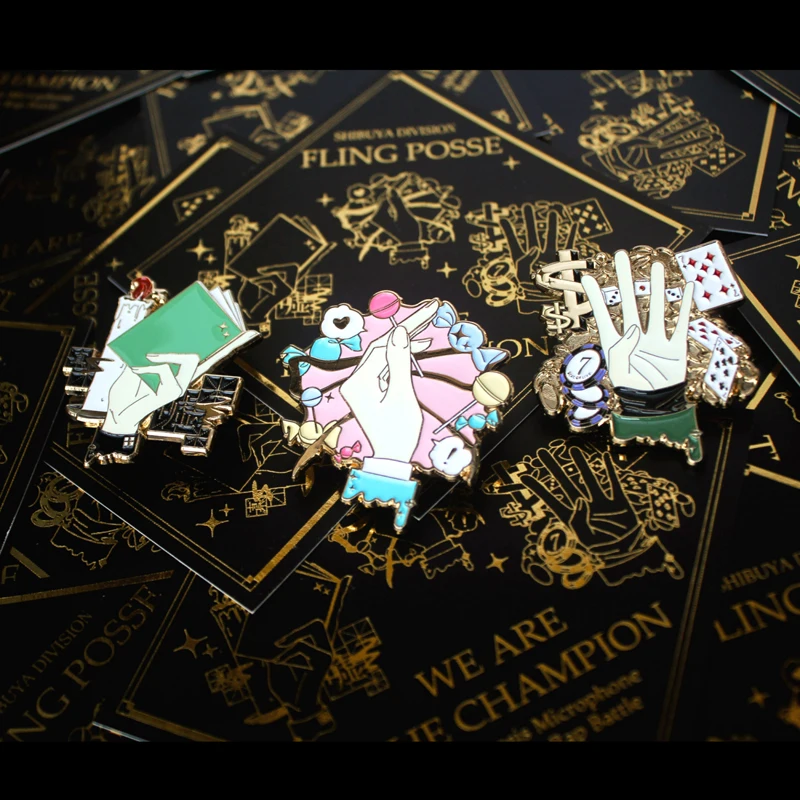 

Anime Metal Badge Division Rap Battle Kannonzaka Doppo Gentaro Yumeno Pin Broooh