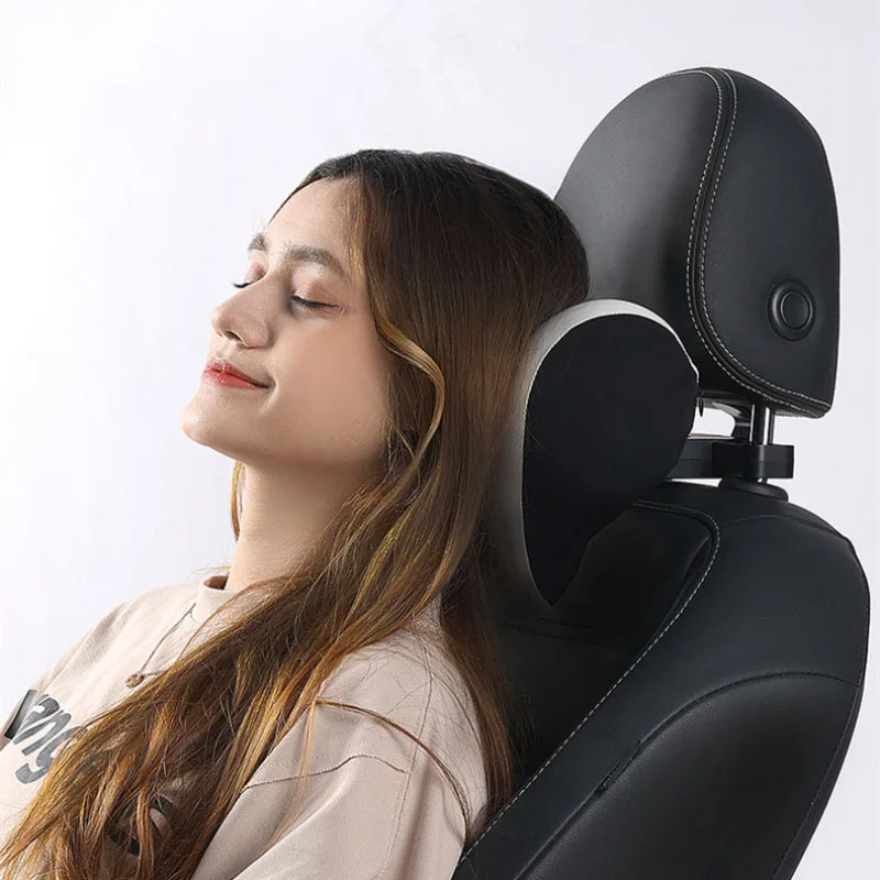 

New Supplies Car Headrest Neck Skin-friendly Pillow Car Seat Memory Adjustable Pillow Auto Interior Cotton Comfortable Neck Supp