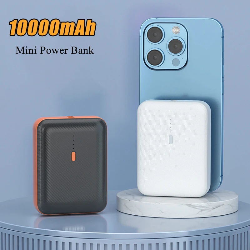 

Mini Power Bank 10000mAh Portable Powerbank 2.1A Fast Charging External Battery Pack Poverbank For iPhone Samsung Xiaomi Huawei
