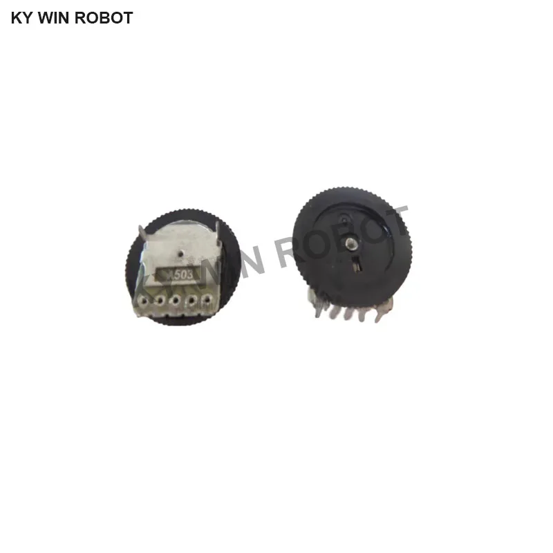 

40pcs/lots A50K A503 Duplex 5-pin Radio MP3/4 Ribbon Wheel Dial Gear Potentiometer 16*2MM Brand New