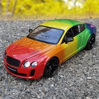118 continental gt supersports rainbow diecast metal model car high simulation sport car ornament collection display boy gift