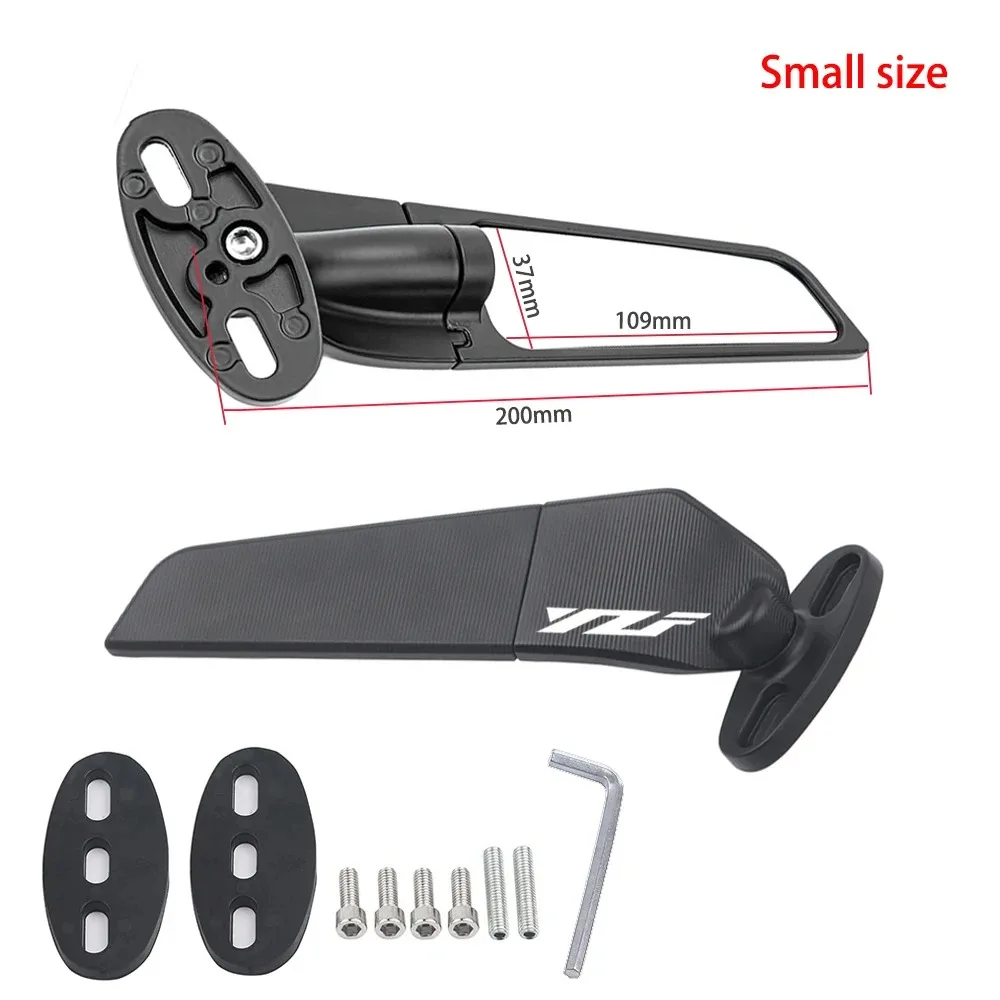 

Для Yamaha YZFR1 YZFR125 YZFR15 YZFR25 YZFR3 YZFR6 Зеркало заднего вида с ветровым крылом Зеркала заднего вида YZF R1 R3 R6 R15 R25 R125 V3 V4