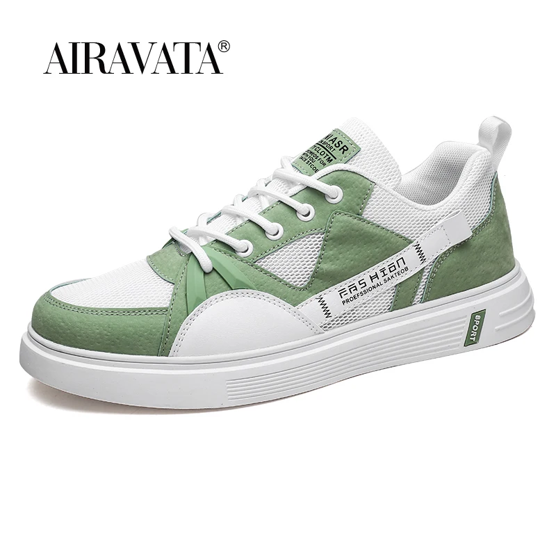 Mesh Skateboarding Shoes for Men Sneakers White Bottom Non-slip Leisure Walking Shoes Sport Footwear