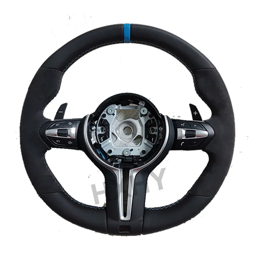 Фото Обновление рулевого колеса из алькантари M Sport Competitive для BMW E/F серии M3 M5 E46 F10 F30 F20 F12 F80 F82 F34 №2