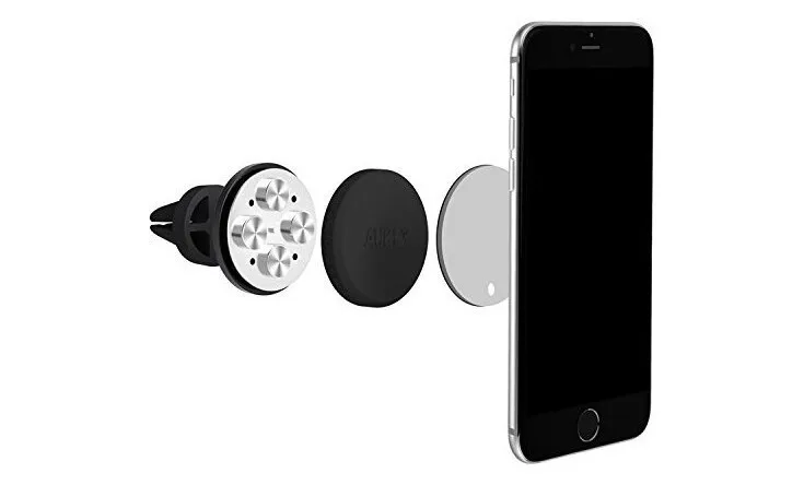Магнитный держатель Aukey Magnetic Universal Air Vent Mount Smart phone Holder на воздуховод цвет Черный