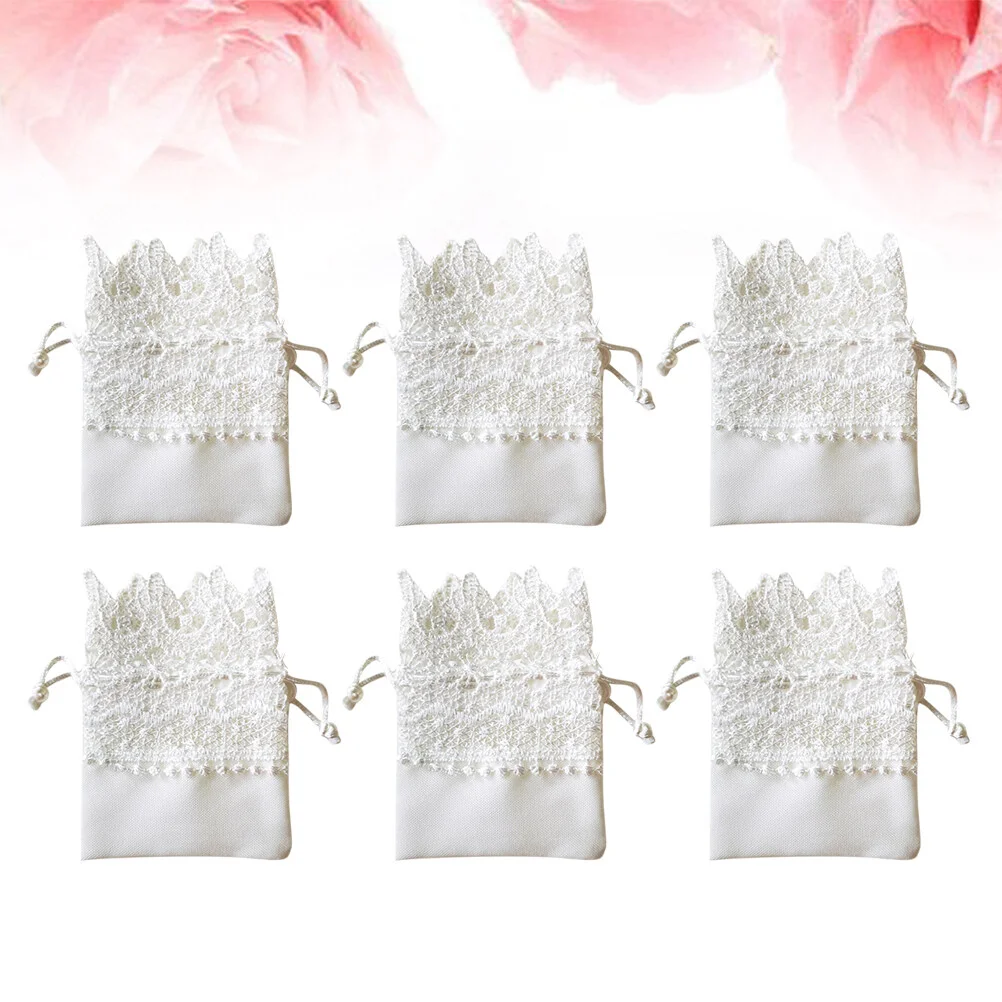 

10pcs Drawstring Bag Jewelry Pouches Wedding Party Christmas Favor Clear Bag Small Bags Sacks for Party DIY Craft Treat Snack