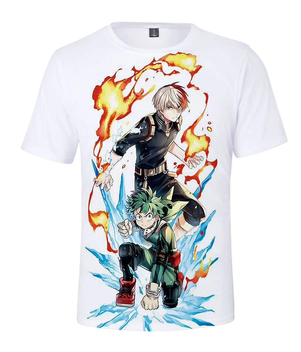 

2022 Hifoda Camisetas de манга Corta с принтом мой герой Академия модный для женщин и девушек